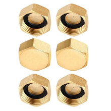 Brass Threaded Plug 1/2 Inch Internal Pipe Cap Reinforced
