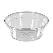 DAMAI Clear Round Washbasin Portable Thickened Tub 1pc