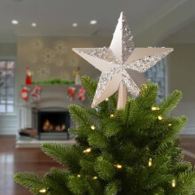 Vintage Rustic Western Christmas Star Topper Plastic 1