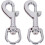 Heavy Duty Flag Swivel Snap Clips Silver 2-Pack 1