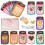 Christmas Gift Cards with Heart-Shaped Plastic Stones, 1