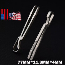Titanium Alloy Keychain Tweezers EDC Outdoor Tool