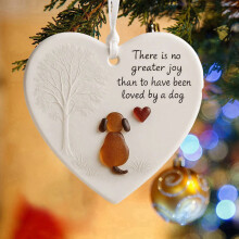Heart-Shaped Sea Glass Friendship Ornament 1pc