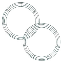 Wire Wreath Frame Metal Round 48 Inch 4 2 1 Pack