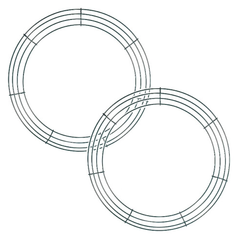 Wire Wreath Frame Metal Round 48 Inch 4 2 1 Pack