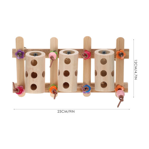 Parakeet Foraging Feeder Wooden Toy 1 Pack 1