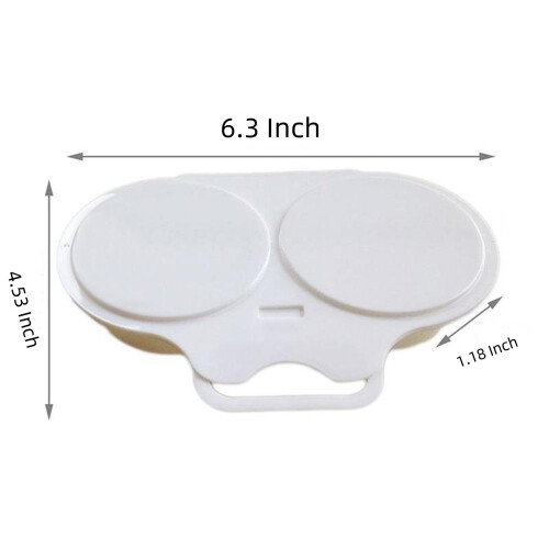 Microwave Egg Cooker Plastic Steamer 6.3x4.5x2.18 in 2