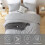 King Size Grey Comforter Set 3pcs 3