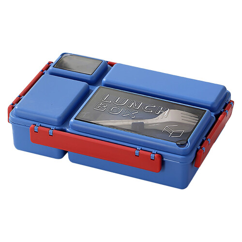 Lunch Box 4-Compartment 47oz Leak-Proof Reusable