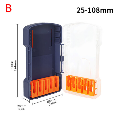 Drill Bit Case Impact-Resistant Plastic Organizer with 1