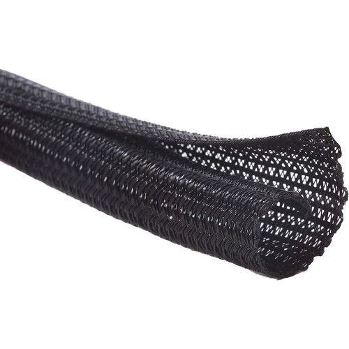 Black Braided Cable Sleeve for Automotive Wire Harness