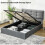 5ft King Ottoman Bed with Gas Lift Storage - Grey 6