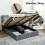 5ft King Ottoman Bed with Gas Lift Storage - Grey 7