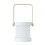 (White) Portable Foldable USB Rechargeable Dimmable LED Lantern Night Light Table Lamp 3