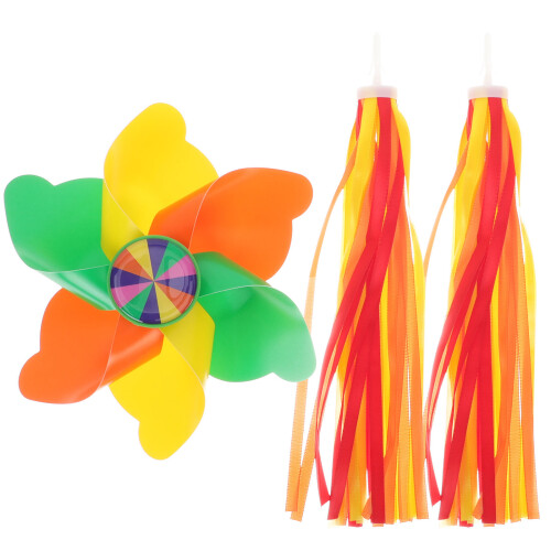 Wind-Activated Rotating Bike Ribbons Plastic Streamers for