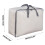 Clear Zippered Comforter Storage Bag 75L 23.6x19.7x9.8 in 3