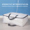 Clear Zippered Comforter Storage Bag 75L 23.6x19.7x9.8 in 5