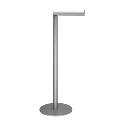 Porte-papier toilette sur pied - argent 1