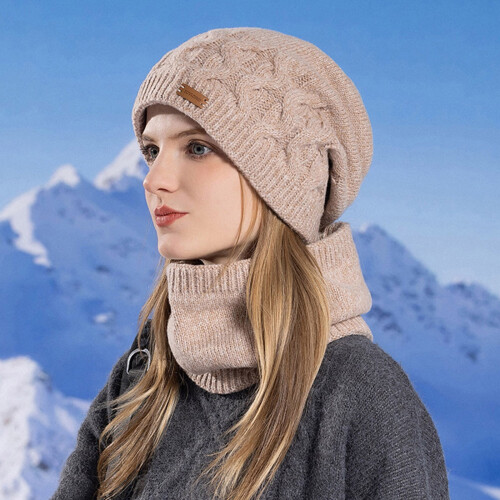 Women's Winter Hat and Scarf Set Soft Knit 1 Pack