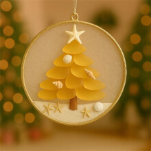 Handmade Sea Glass Christmas Ornament with Rope