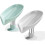 2-Pack Leaf-Shaped Soap Dishes with Drainage - Silicone Suction Cups, Keeps Soap Dry 2