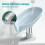 2-Pack Leaf-Shaped Soap Dishes with Drainage - Silicone Suction Cups, Keeps Soap Dry 4