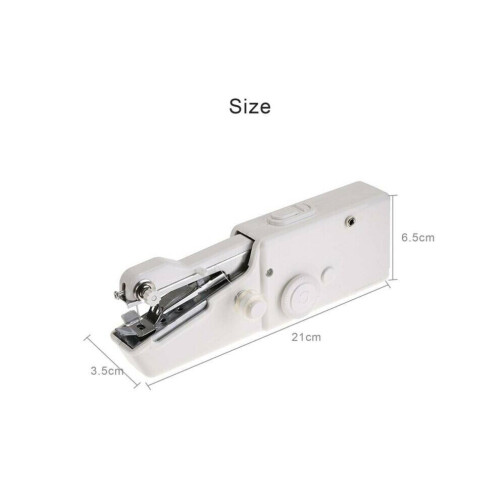 MINI PORTABLE CORDLESS HANDHELD SINGLE STITCH FABRIC SEWING MACHINE HOME TRAVEL 2