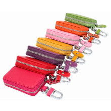Genuine Leather Car Key Case for Men and Women
