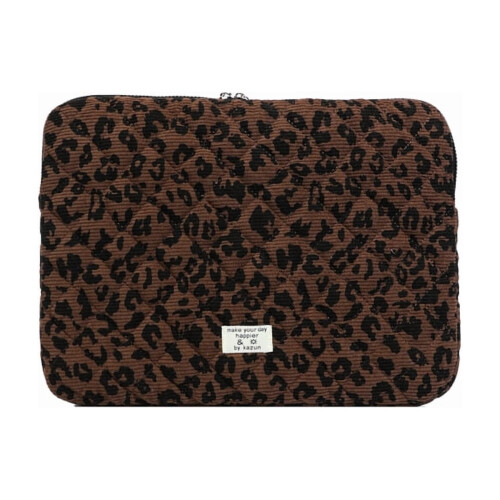 Laptop Sleeve Bag Polyester Leopard Print 11 Inch