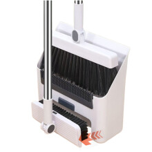 Broom and Dustpan Combo Set White 37 Inch