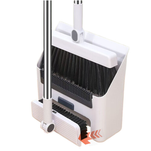 Broom and Dustpan Combo Set White 37 Inch