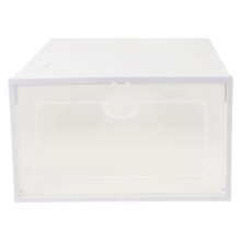 Clear drawer shoe storage box for homeowners and enthusiasts
