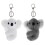 Plush Koala Doll Keychain 2 pcs 1