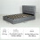 5ft King Ottoman Bed with Gas Lift Storage - Grey 5