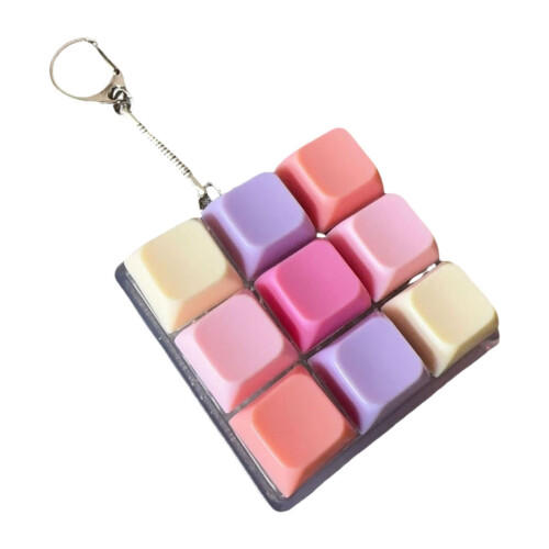 Fidget Keyboard Keychain Toy for Kids and Adults