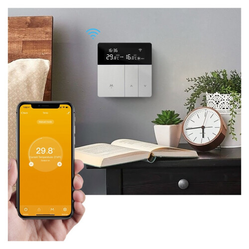LCD Thermostat for Water Floor Heating with WiFi Remote 2