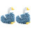 Fuzzy Swan Chenille Hand Towels with Hanging Loop 2 PCS 1