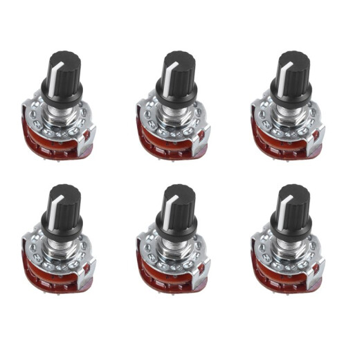 6X Electronic Machine 4P3T 4Pole 3 Position 2 Deck 16 Pin Rotary 1