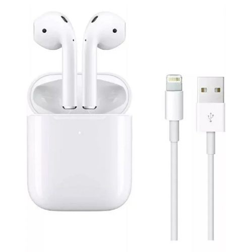 A replacement charging case compatible with AirPods 1 and 2, featuring a Bluetooth pairing button for quick device connection and suppo 1