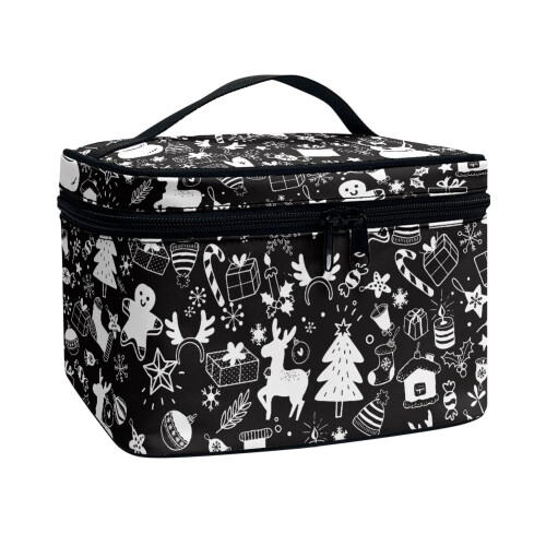 Cosmetic Bag Polyester Large Capacity Makeup Organizer with 1