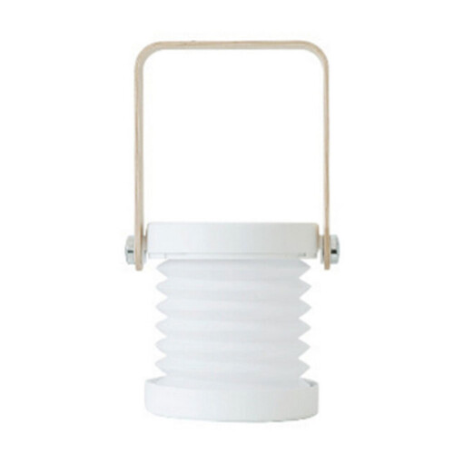 (Blanc) Lanterne LED portable, pliable, rechargeable par USB et à intensité variable, lampe de table/veilleuse 2