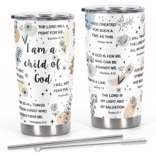 Christian Tumbler for Women I'm Child of God 20 oz