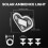 Solar Heart-Shaped LED Ambient Light, IP65 Waterproof, 2026 2