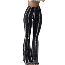 Women's Plus Size Y2K Printed Bell Bottom Leggings