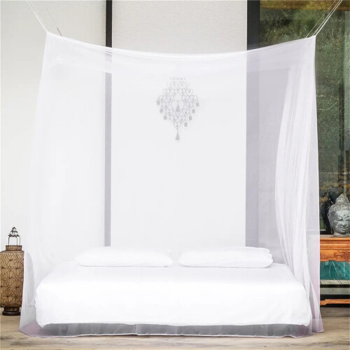 Mosquito Net for Bed White Canopy 79x70x79 Inch with 1