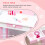 Kids Dressing table Set w/ Mirror, Stool, Drawer, Cute Patterns, for Ages 3-6 Years - Pink 7