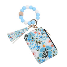 Boho Beaded Wristlet Wallet for Women with Tassel