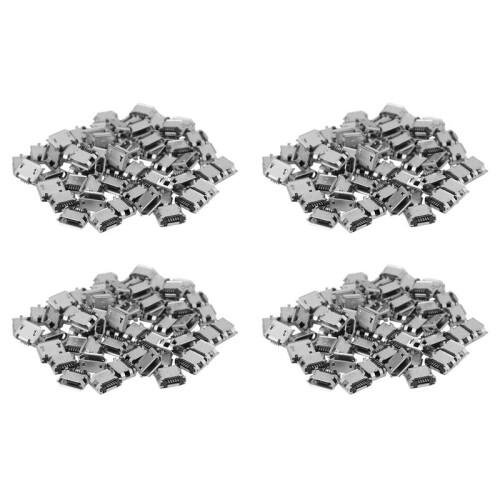 240Pcs Micro-USB Type B Female 5 Pin SMT Placement SMD DIP Socket Connector 1