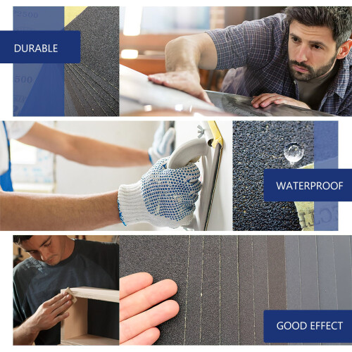 Wet Dry Sandpaper Assortment 800 Grit 20 Sheets 1