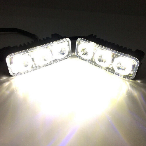 Car DRL Fog Lamp Super White 3LED 2-Pack 2